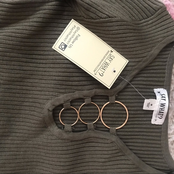 Olive Bodycon Dress - Picture 4 of 5